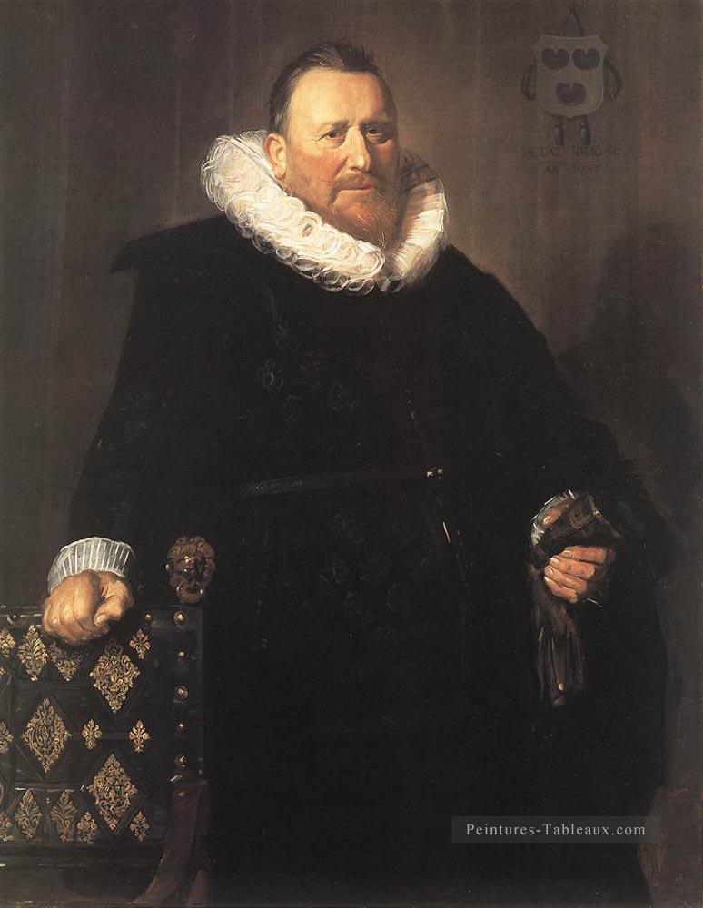 Nicolaes Woutersz Portrait de Van Der Meer Siècle d’or néerlandais Frans Hals Peintures à l'huile